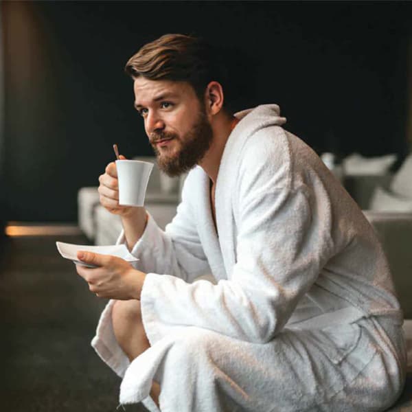 Man Having a bath