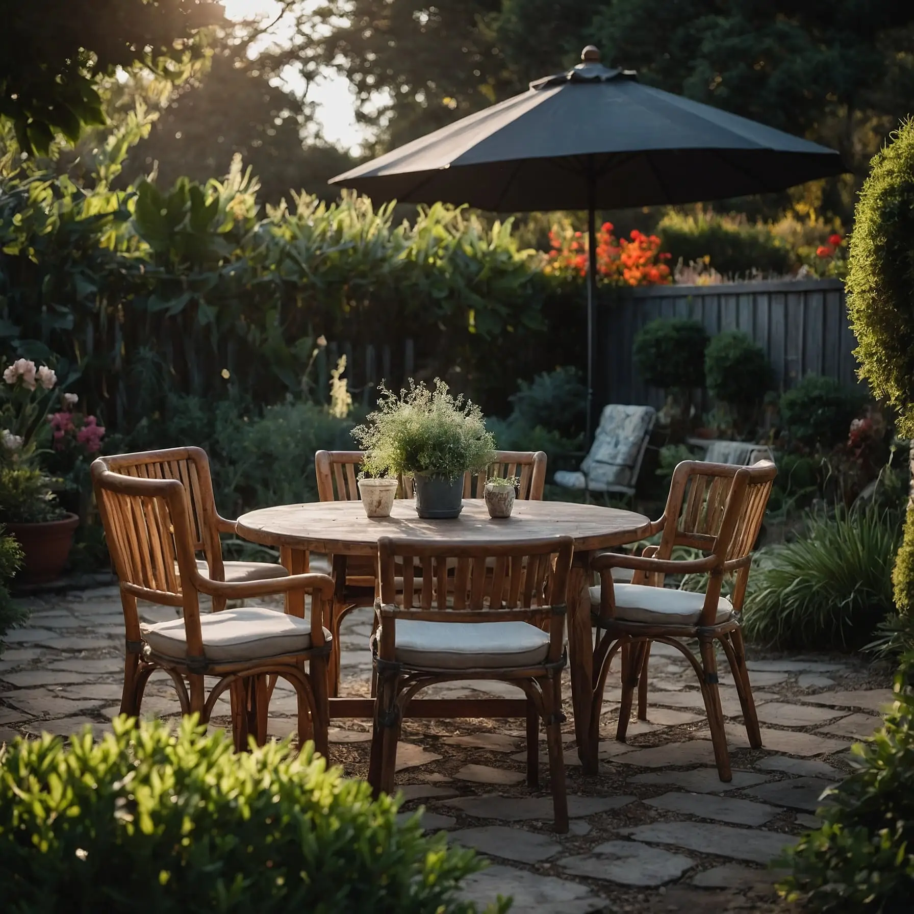 garden setting