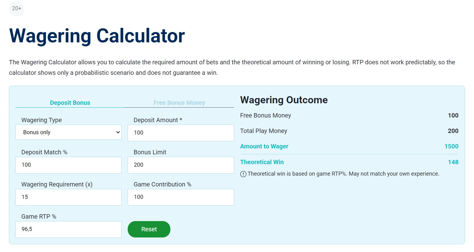 Bonus Calculator